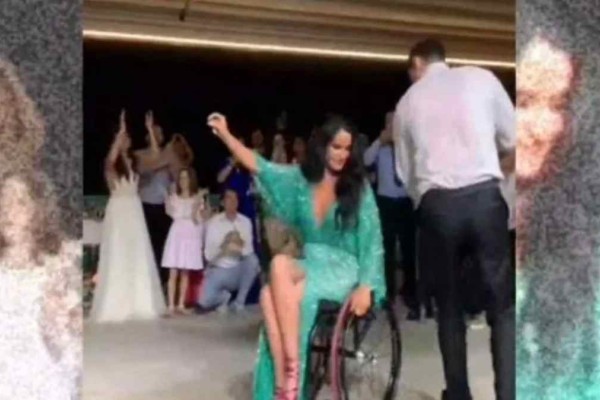Μάγεψε τους πάντες: Χόρεψε μπάλο από το αναπηρικό αμαξίδιο στον γάμο του αδερφού της (Video)