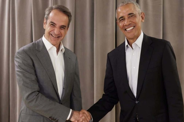 Συνάντηση Μητσοτάκη - Ομπάμα στην Αθήνα: «Οι αξίες που μοιραζόμαστε το κοινό νήμα στη συνάντησή μας»