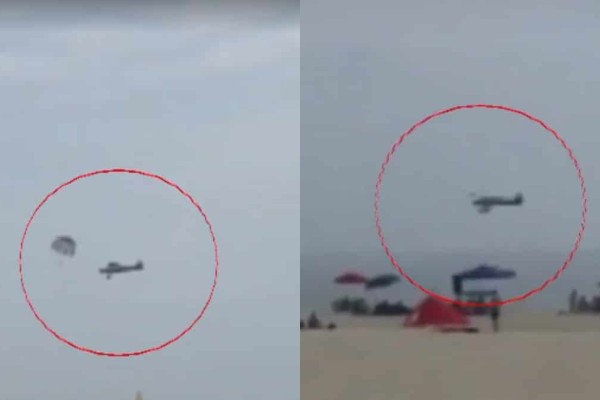 Σοκ για λουόμενους: Μικρό αεροσκάφος έπεσε στην θάλασσα μπροστά στα μάτια τους (video)