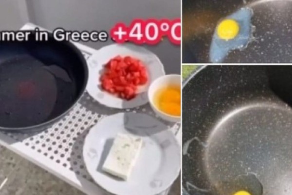 Αυγά ψητά στον… ήλιο! «Συνταγές» καύσωνα σε Κύπρο και Ελλάδα