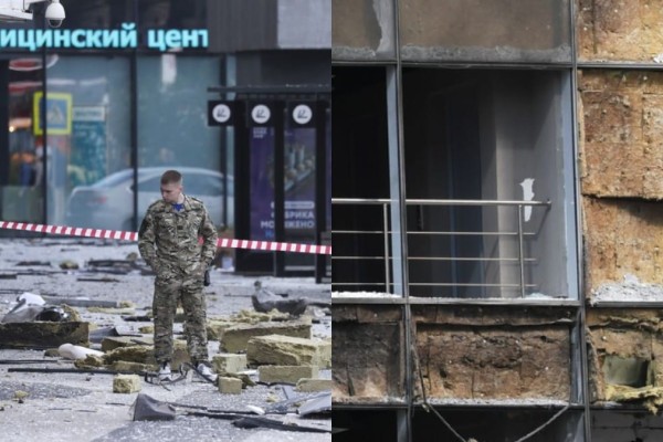 Επιθέσεις με drone στην καρδιά της Μόσχας - Ένας τραυματίας, εικόνες καταστροφής σε κτίρια