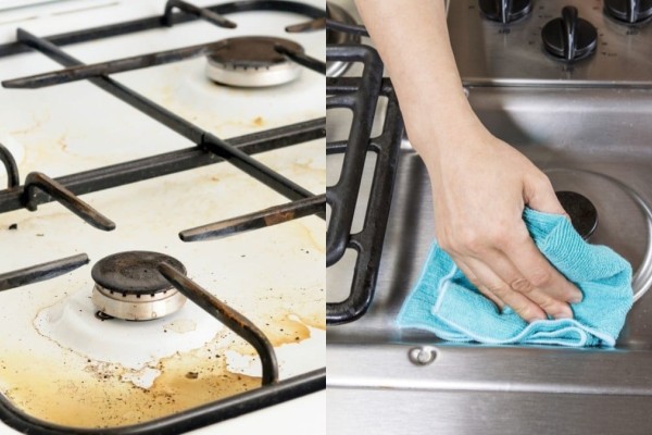 Εμαγέ μάτια κουζίνας: Το μυστικό για αποτελεσματικό καθάρισμα με μαγειρική σόδα και 1 ακόμα υλικό