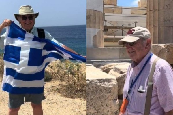 Χαρά μικρού παιδιού: 89χρονος ομογενής έρχεται για πρώτη φορά στην Ελλάδα και γίνεται viral στο TikTok (video)