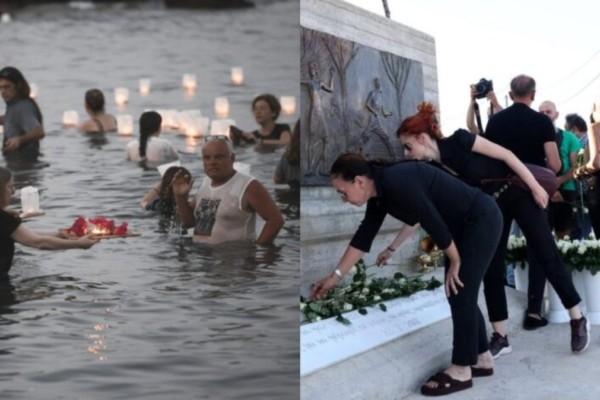 Λευκά τριαντάφυλλα, φαναράκια και δάκρυα στο μνημείο: Συγκίνηση για τα 5 χρόνια από την τραγωδία με τους 104 νεκρούς στο Μάτι