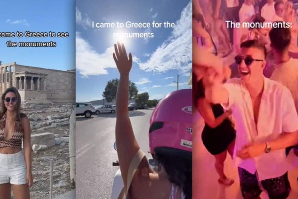 Viral οι Έλληνες άνδρες από τουρίστριες στο TikTok - «Ήρθαμε να δούμε τα μνημεία....» (video)