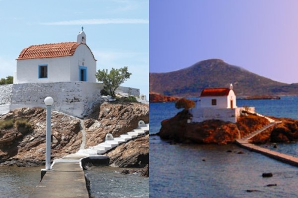 Άγιος Ισίδωρος: Το μικρό εκκλησάκι της Λέρου που μοιάζει να αναδύεται από ένα βράχο μέσα στη θάλασσα (video)