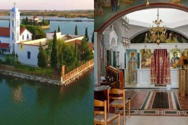 Παραμυθένια ομορφιά: Το ωραιότερο μοναστήρι της Ελλάδας βρίσκεται σε 2 νησάκια που τα ενώνει μια ξύλινη γέφυρα