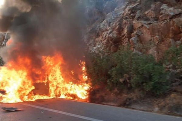 Συναγερμός στον Έβρο: Στις φλόγες ΙΧ στην περιοχή Τρεις Βρύσες Σουφλίου