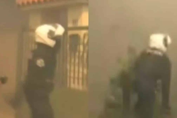 Φωτιά στην Πάρνηθα:  «Φύγετε, θα καείτε» - Η συγκλονιστική στιγμή που αστυνομικός μπαίνει σε σπίτι που έχει παραδοθεί στις φλόγες (Video)