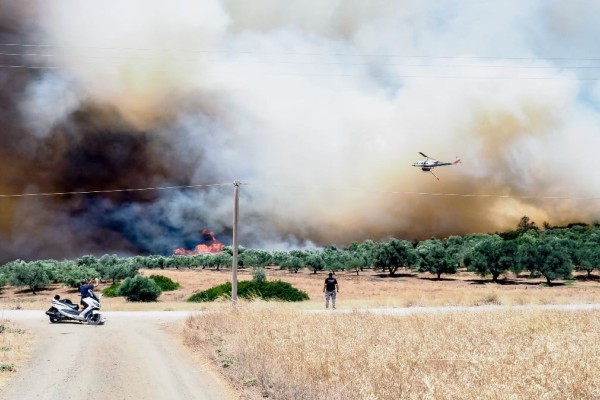 Ανεξέλεγκτη η φωτιά στην Καβάλα: Εκκένωση ακόμη τριών οικισμών - Πληροφορίες για καμένα σπίτια