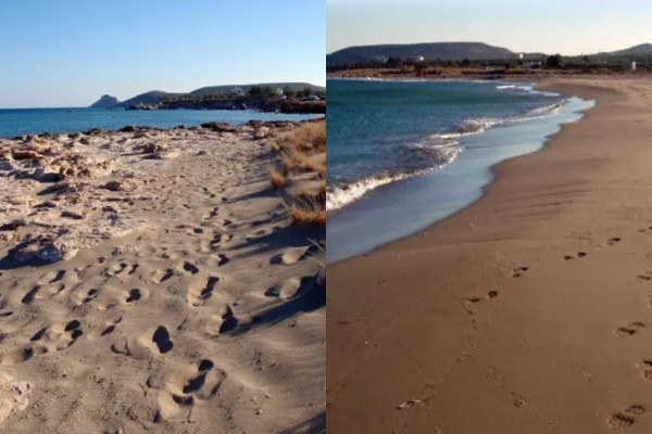 Παραλία βγαλμένη από ταινία: Το άγνωστο σεληνιακό τοπίο της Κρήτης με τα κρυστάλλινα νερά 