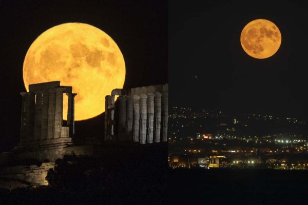 Πανσέληνος Αυγούστου: Μαγευτικές εικόνες από το «φεγγάρι του οξύρρυγχου»