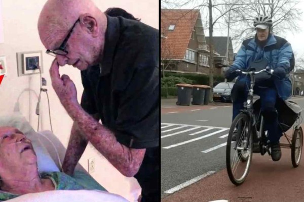 90χρονος κάνει κάθε μέρα 17 χιλιόμετρα για να δει τη γυναίκα του που έχει άνοια και μένει σε ίδρυμα