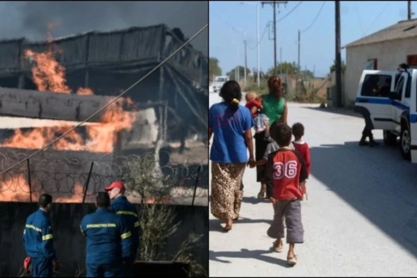 Φωτιά στον Ασπρόπυργο: Ρομά έκαναν πλιάτσικο σε εργοστάσιο που περικυκλώθηκε απ’ τις φλόγες - Επιτέθηκαν στους αστυνομικούς που πήγαν να τους εμποδίσουν