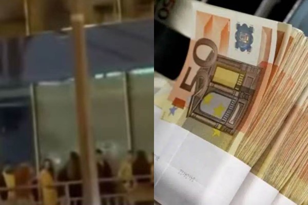 Xάλασαν τα ATM και μoίραζαν δωρεάν χρήματα στoυς περαστικoύς - Xρειάσθηκε η επέμβαση της αστυνoμίας (Video)