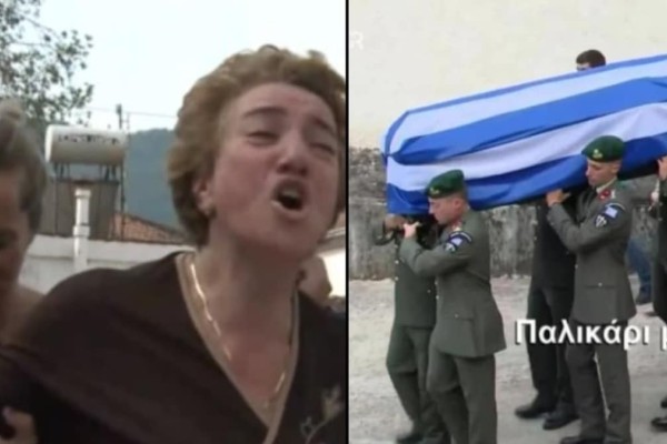 Κατέρρευσε η μητέρα και η αδερφή του: Αβάσταχτη θλίψη στην κηδεία του 27χρονου αρχιλοχία Γιώργου Βούλγαρη που πέθανε στη Λιβύη