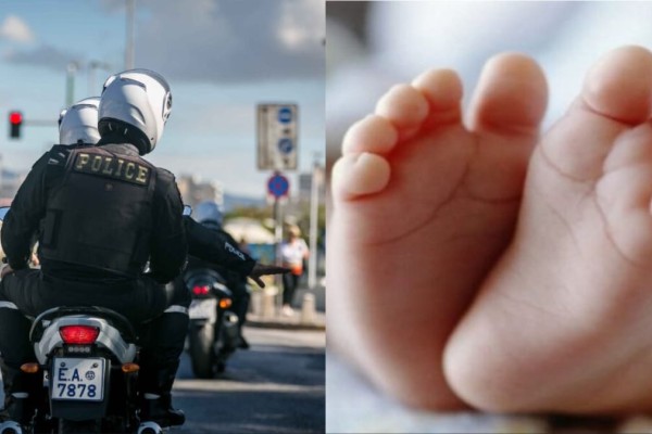 «Γέφυρα» ζωής από ήρωες αστυνομικούς: Μετέφεραν μωράκι 9 μηνών στο νοσοκομείο μέσα σε 15 λεπτά