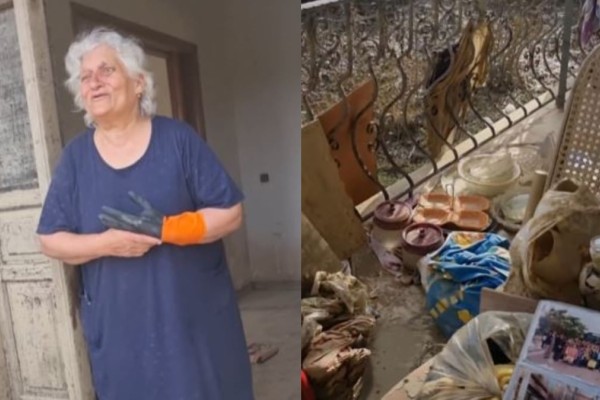 Θεσσαλία: «Τσακίζει» κόκκαλα γιαγιά που μεγαλώνει μόνη την εγγονούλα της μέσα στο πλημμυρισμένο σπίτι της στον Παλαμά (video)
