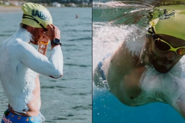 Κολύμπησε 131 χλμ στον Κορινθιακό κόλπο: Κατέρριψε το παγκόσμιο ρεκόρ κολύμβησης ανοιχτής θαλάσσης