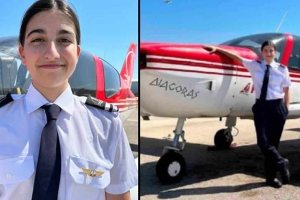 Αιμιλία Καραγιάννη: Η 17χρονη μαθήτρια από τη Ρόδο που πιλοτάρει αεροπλάνο ολομόναχη