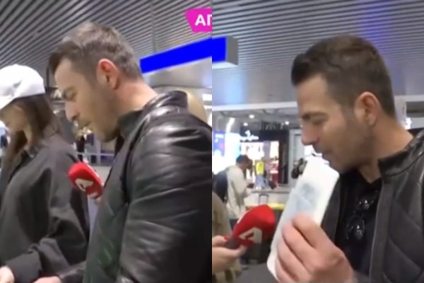 «Κύριε ελέησον»: Η αντίδραση του Γιώργου Αγγελόπουλου όταν αντίκρυσε την κάμερα του «Super Katerina» στο αεροδρόμιο (video)