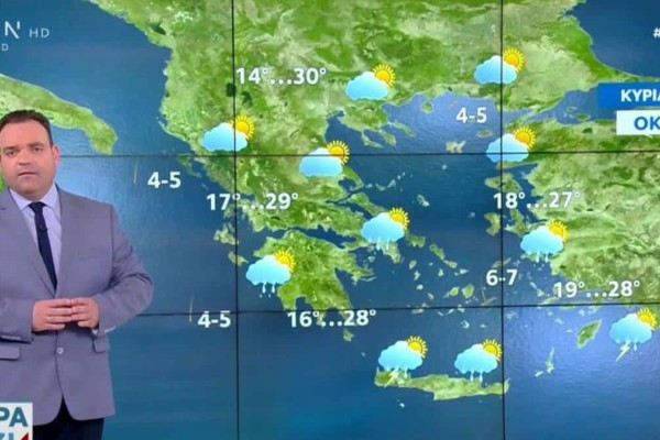 «Αλαλούμ» από Κλέαρχο Μαρουσάκη: Άνοδος της θερμοκρασίας με βροχές - «Οι ισχυρές εντάσεις θα...»