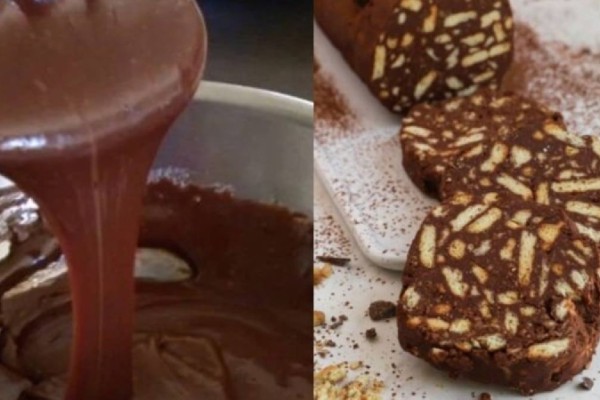 Γλυκό ψυγείου έτοιμο στο 20λεπτο: Παραδοσιακός και λαχταριστός κορμός μωσαϊκό με γλάσο σοκολάτας