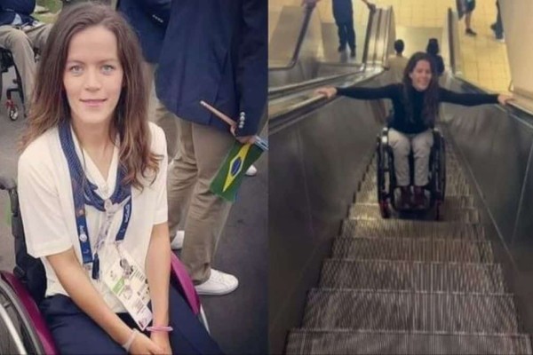 Την χειροκρότησε όλο το Μοναστηράκι: Παραολυμπιονίκης κατέβηκε τις κυλιόμενες σκάλες του μετρό με το αναπηρικό αμαξίδιο