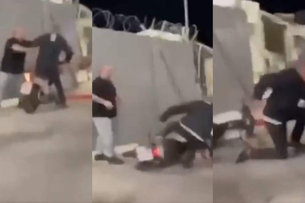 Επίθεση σοκ στον Τάκη Τσουκαλά έξω από το «Καραΐσκάκη»  - Άγνωστος τον σπρώχνει και τον πετάει κάτω από το μηχανάκι (video)