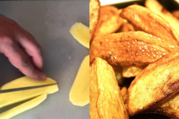 Κανένας κόπος! Δες το πανέξυπνο tip για να κόψεις τις πατάτες στο σχήμα που θες (video)