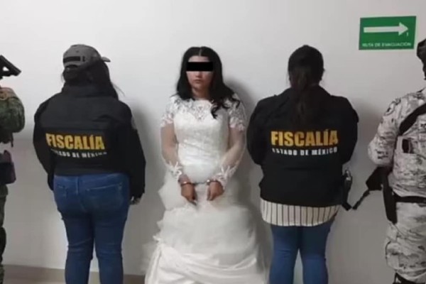 Απίστευτες εικόνες: Συνελήφθησαν νύφη και γαμπρός την ημέρα του γάμου τους - Με χειροπέδες και νυφικό σε κελί (photos)