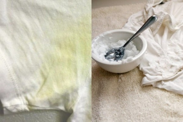 «Κιτρινίλα» στη μπλούζα: Εξαφάνισε τους λεκέδες του ιδρώτα με μαγειρική σόδα και 2 ακόμη υλικά