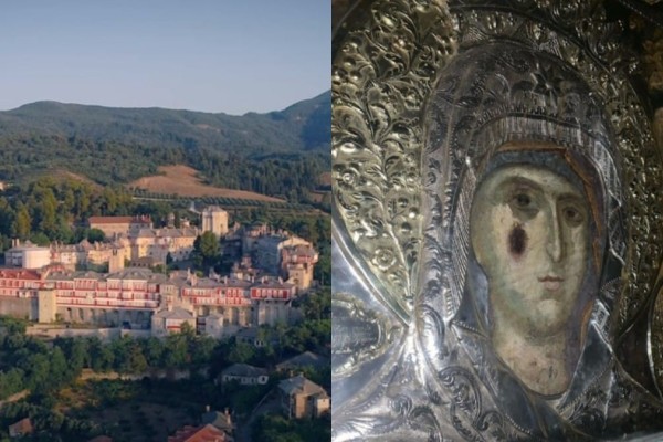 Παναγία Εσφαγμένη: Η θρυλική τοιχογραφία της μονής Βατοπαιδίου στο Άγιο Όρος και η απίστευτη ιστορία της (video)