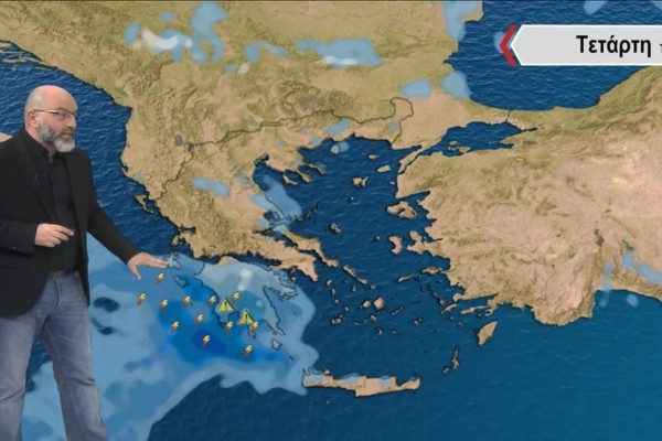 Σάκης Αρναούτογλου: Προσοχή, έντονες καταιγίδες! Αυτές είναι οι περιοχές που θα «χτυπήσουν»