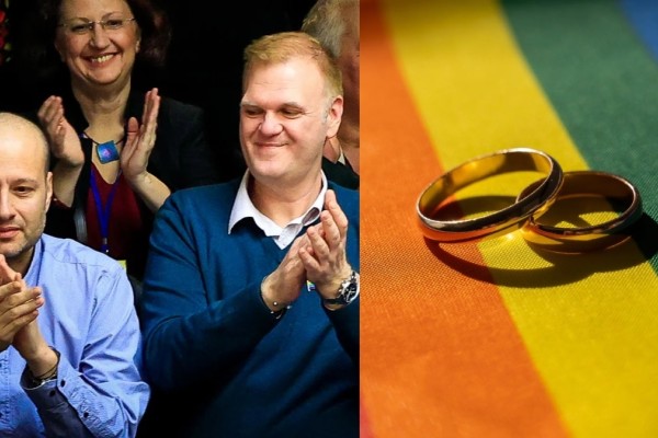 Έγινε η αρχή: Τελέστηκε στη Νέα Σμύρνη ο πρώτος γάμος ομόφυλου ζευγαριού - Είναι μαζί 20 χρόνια, έχουν 3 παιδιά