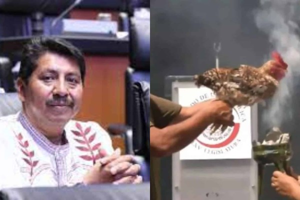 Φρίκη στο Μεξικό: Αυτόχθονας Γερουσιαστής θυσίασε κότα στον θεό της βροχής σε live μετάδοση - Προσοχή σκληρές εικόνες! (video)