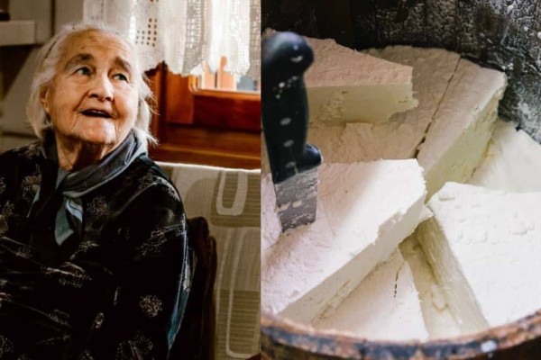 «Αρχόντισσα» της φέτας η γιαγιά: Το μυστικό κουζινικό υλικό για να μη μουχλιάζει το τυρί