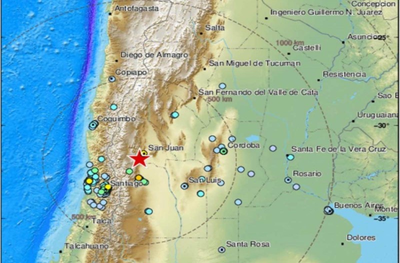 Ισχυρός σεισμός στην Αργεντινή