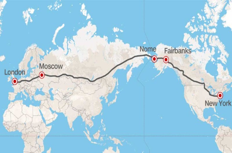 H Ρωσία ετοιμάζει αυτοκινητόδρομο που θα ενώνει το Λονδίνο με τη Νέα Υόρκη