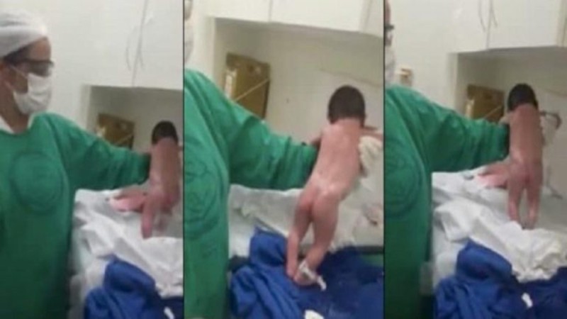 Νοσοκόμα πάει να καθαρίσει νεογέννητο μωράκι αλλά δεν πιστεύει στα μάτια της όταν το μωρό αρχίζει να...