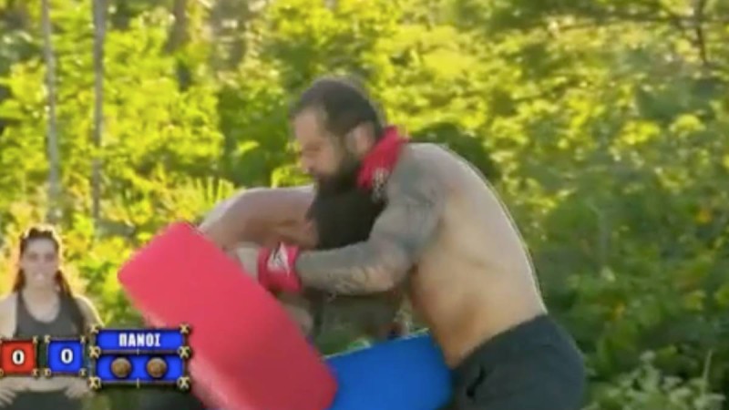 Survivor 4: Την είδε… Ζιντάν ο Καλίδης - Έριξε κουτουλιά στον Τριαντάφυλλο