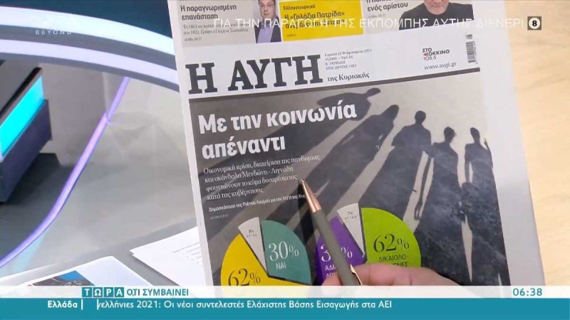 Τα πρωτοσέλιδα των εφημερίδων (28/02)