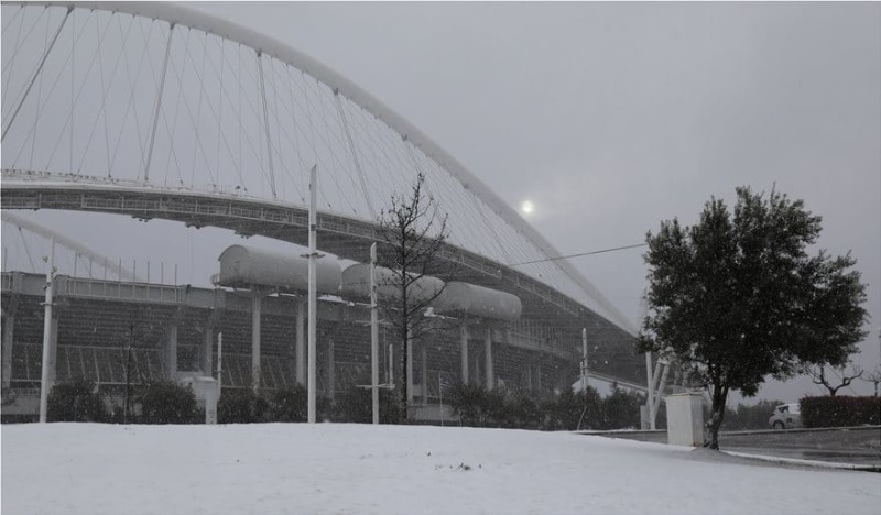 Κακοκαιρία Μήδεια εικόνες από Αθήνα