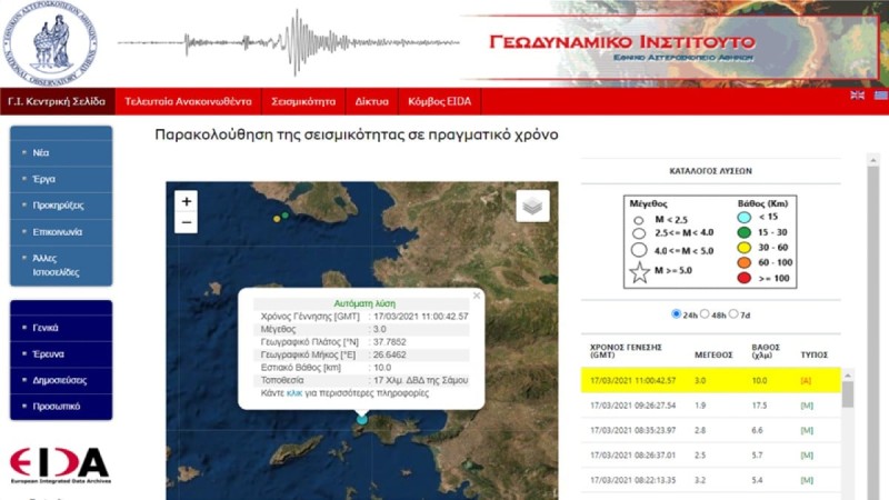 Σεισμός στη Σάμο