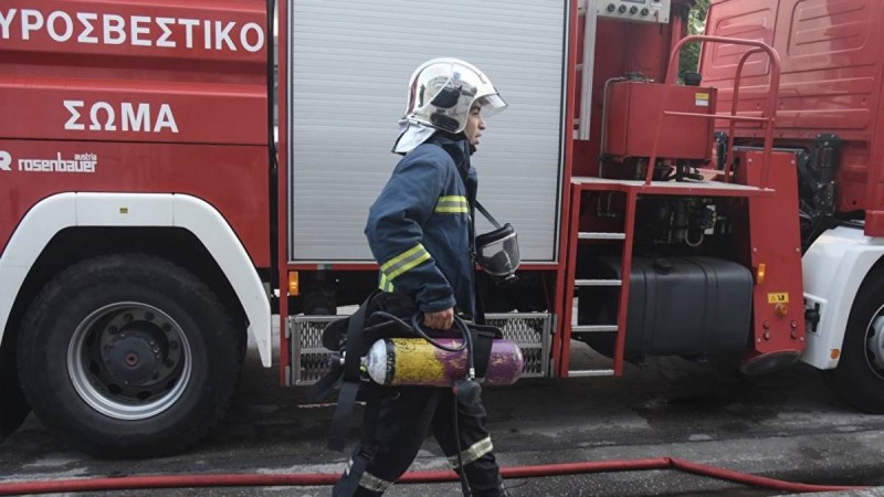 Φωτιά σε υπόγειο στην Κρήτη