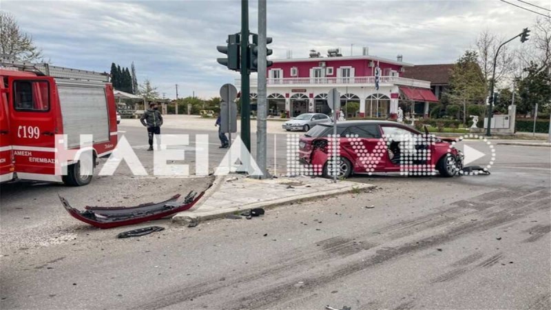Σοβαρό τροχαίο στην Ανδραβίδα - Τραυματίστηκε ένας 34χρονος αστυνομικός