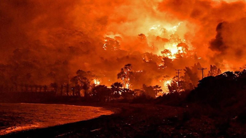 Φωτιά σε δασική έκταση στο Αρχοντικό Λακωνίας