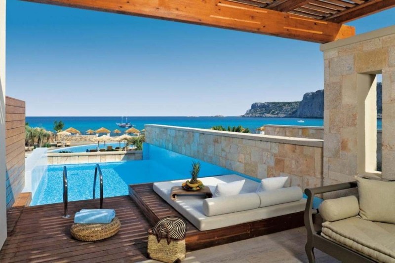 Aquagrand Exclusive Deluxe Resort Lindos ιδιωτική πισίνα