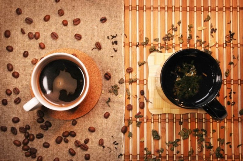 Καφές και πράσινο τσάι