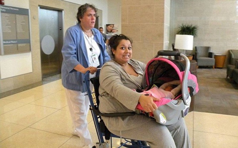 αμέσως μετά τη γέννηση της κόρης της, πίσω στο 2013, είχε φτάσει να ζυγίζει 118 κιλά